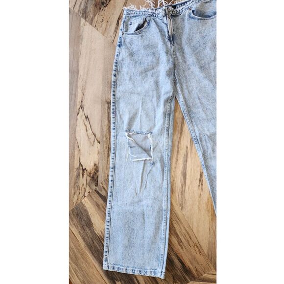 Social Tourist Low Rise Ripped Acid Washed Jeans Sz W26 - Picture 4 of 11